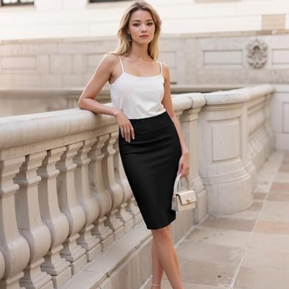 Hybrid & Company Women’s Stretch Pencil Skirt